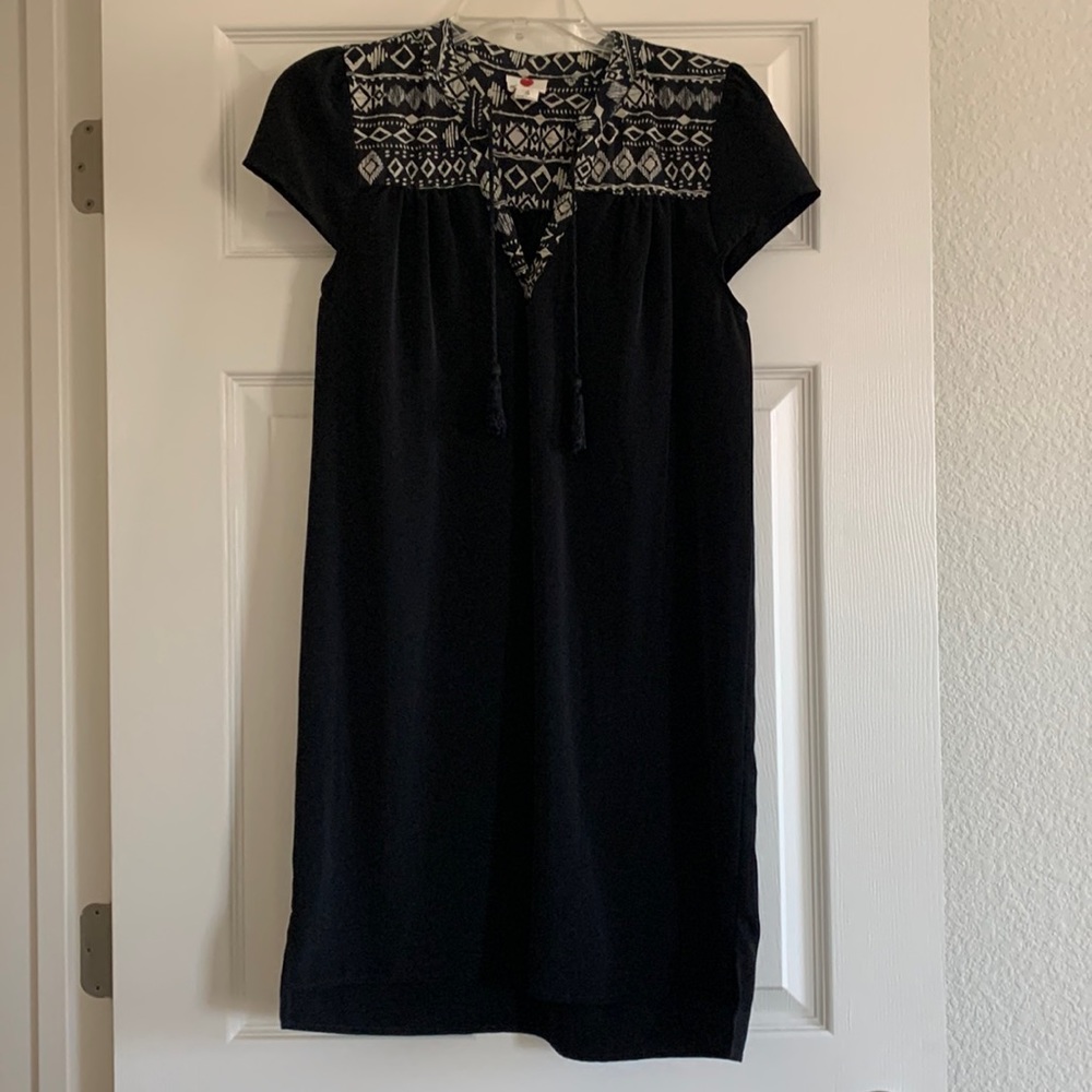 Black shift dress
